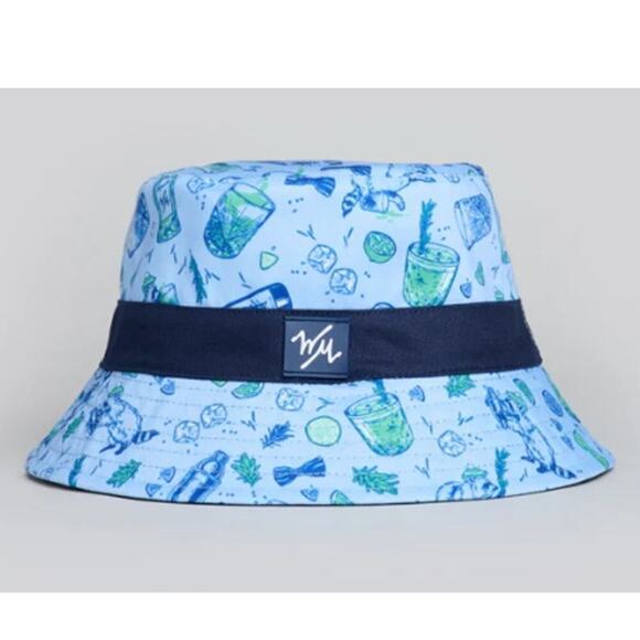 William Murray Light Blue Salty Raccoon Bucket Hat Size XL